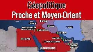 Miniature : Géopolitique du Proche et Moyen-Orient (résumé sur carte)