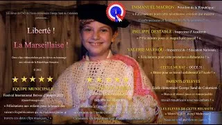 Miniature : La Marseillaise (Félicitations Présidentielles d'Emmanuel Macron) : par les CM2 de l'école G. Sand !