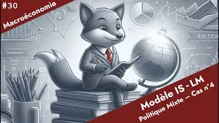 Miniature : [Macroéconomie] - Modèle IS-LM #30 - Mixte : Budgétaire Restrictive + Monétaire Expansionniste