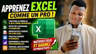 Miniature : APPRENEZ EXCEL COMME UN PRO ! | Fonctions, Doublons, PDF, Graphiques, Tableaux Croisés Dynamiques