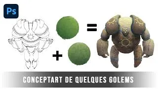 Miniature : Concept Art : Charadesign de Golems [DESSIN | ILLUSTRATION | SPEEDPAINTING]