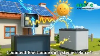 Miniature : 🤔 Comment le soleil 🌞 fait pour créé l électricité #soleil, #panneau #Batterie