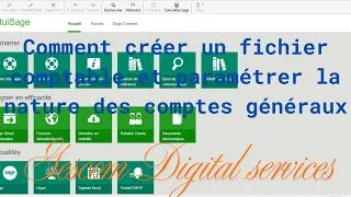 Miniature : Création du fichier comptable et Paramétrage de nature de comptes généraux