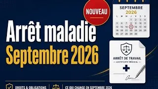 Miniature : Arrêt maladie :  Nouveauté à partir de septembre 2026