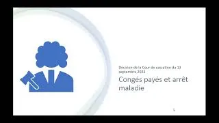Miniature : Congés payés et arrêt maladie (Nouvelle décision)