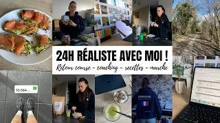 Miniature : 24h réaliste avec moi : retour course, coaching, recettes, marche