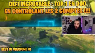 Miniature : DÉFI INCROYABLE : TOP 1 EN DUO EN CONTRÔLANT LES 2 COMPTES 😱BEST OF WARZONE FR