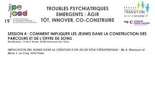 Miniature : JIPEJAAD 2026 - Session 4, implication des jeunes : création d'un jeu de rôle thérapeutique