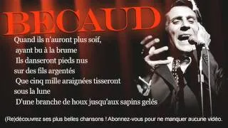 Miniature : Gilbert Bécaud - La ballade des baladins - Paroles (Lyrics)
