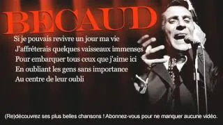 Miniature : Gilbert Bécaud - Si je pouvais revivre un jour ma vie - Paroles (Lyrics)