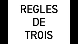 Miniature : Les règles de trois