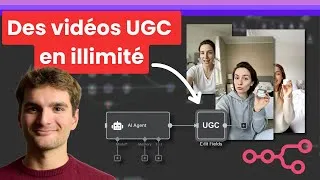 Miniature : Comment je crée des pubs en automatique sur n8n (Nano Banana × Veo3)