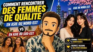 Miniature : Asie du Nord-Est vs Asie du Sud-Est : où trouver une femme de qualité ?
