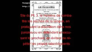 Miniature : Vidéo 302 Ste du Pt. 3. Les moyens de combattre les péchés de la langue, en pratiquant la discrétion