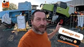 Miniature : batage des ognion : la Braud + la Claas !