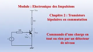 Miniature : Electronique des impulsions, commande d'une charge par un détecteur de niveau tout ou rien