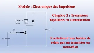 Miniature : Electronique des impulsions, commande d'un relais par un transistor en commutation