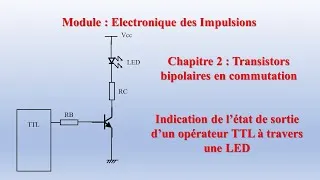 Miniature : Electronique des impulsions, indication de l'état de sortie de l'opérateur TTL à travers une LED