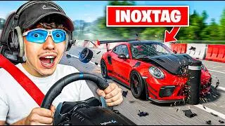 Miniature : Je DÉTRUIS les VOITURES des YOUTUBERS sur BeamNG… (Inoxtag, GMK, Unchained)