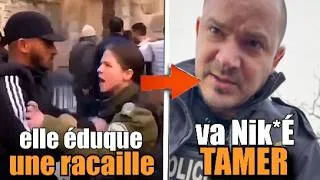 Miniature : une racaille islamiste se fait soumettre par une femme 😱 Mohamed insulte un policier 😡