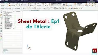Miniature : Exercice de Tôlerie Ep1 sur Siemens NX (Sheet metal)