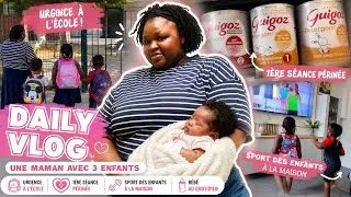 Miniature : Urgence à l’école, 1ère séance de périnée, sport à la maison | Le quotidien d’une maman de 3 enfants