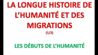 Miniature : La longue histoire de l'humanité et des migrations (1/2) - Les débuts de l'humanité