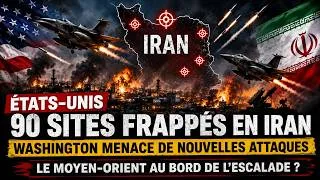 Miniature : ÉTATS-UNIS : WASHINGTON FRAPPE 90 SITES EN IRAN ET MENACE DE NOUVELLES ATTAQUES #breakingnews