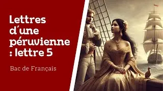 Miniature : Lettres d'une péruvienne, lettre 5 : analyse linéaire