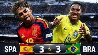 Miniature : SPAIN AND BRAZIL DELIVERED AN ABSOLUTE CLASSIC 🤯 YAMAL AND ENDRICK SHOCKED THE WORLD | FRIENDLY 2024