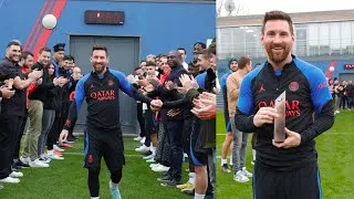 Miniature : Messi reprends L'entraînement et Reçois un Nouveau Trophée #messi #parissaintgermain