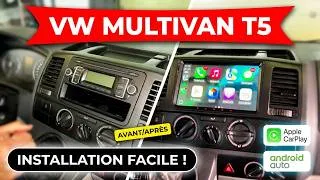 Miniature : installation complète d'un autoradio android avec Carplay/Android auto sur Volkswagen Multivan T5