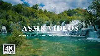 Miniature : 🌿 ASMR Magnifiques Cascades dans le Parc National de Krka, Croatie -  Sans Musique - 4K Ultra HD 🌊