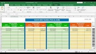 Miniature : FICHIER DE GESTION FACTURES & TAXES