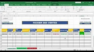 Miniature : Fichier conçu pour le suivi des ventes, achats et taxes (TVA, AIB).