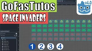 Miniature : GoFastTutos - GODOT 4.0 - Space Invaders - 1/4