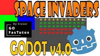 Miniature : GoFastTutos - GODOT 4.0 - Space Invaders - Trailer