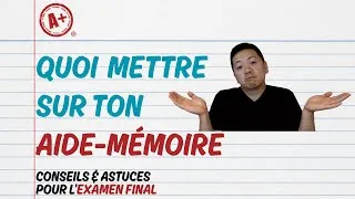 Miniature : Aide memoire pour l'Examen de Math au Secondaire #aidememoire #examenfinal #mathématiques