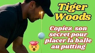 Miniature : ⛳ Tiger Woods : copiez son secret pour placer la balle au putting