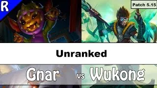 Miniature : GNAR VS WUKONG - Unranked Fr HD - Cette fois on joue vraiment contre le singe #Wukong