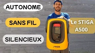 Miniature : JE TEST UN ROBOT TONDEUSE STIGA INCROYABLE !  (LE stiga A500)