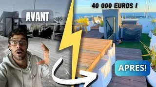 Miniature : JE TRANSFORME UNE TERRASSE INCROYABLE !