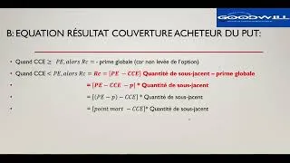 Miniature : CHAPITRE 10: LA COUVERTURE DES RISQUES FINANCIERS PAR LES OPTIONS FINANCIÈRES:  CALL- PUT- STRADDLE