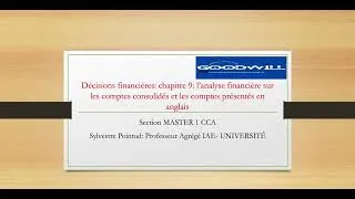 Miniature : CHAPITRE 9: L'ANALYSE FINANCIÈRE DES COMPTES CONSOLIDÉS ET DES DOCUMENTS DE SYNTHÈSE EN ANGLAIS.