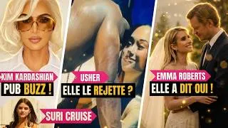 Miniature : Usher recalé par une fan, Kim Kardashian fait le buzz et Emma Roberts se marie !