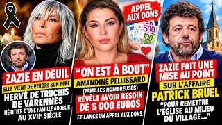 Miniature : ZAZIE EN DEUIL,AMANDINE PELLISSARD À BOUT : 5 000 € DEMANDÉS ET LA MISE AU POINT SUR PATRICK BRUEL !