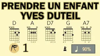 Miniature : 🎸 • YVES DUTEIL • PRENDRE UN ENFANT • 🎶 • ACCORDS 7 & ARPÈGE • ⏱️ x90 • ⭐