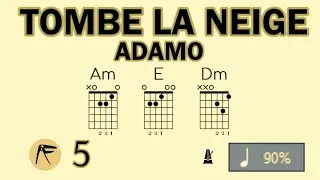 Miniature : 🎸 • ADAMO • TOMBE LA NEIGE • 🎶 • UN ARPÈGE & UN BATTEMENT • ⏱️ x90 • ⭐