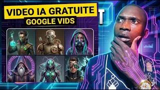 Miniature : Créer des vidéos IA GRATUITEMENT avec Google Vids 😱 (Qualité incroyable)