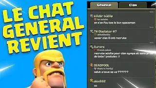 Miniature : 🚨 Le CHAT GENERAL REVIENT enfin sur Clash of Clans !